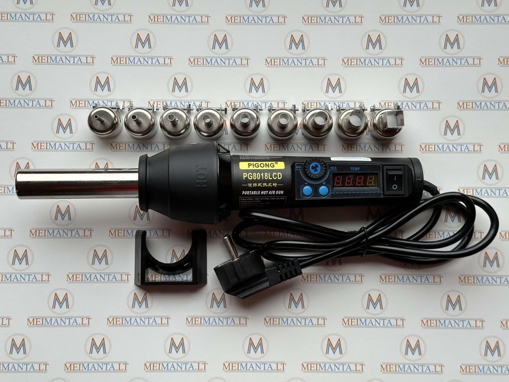Karšto oro lituoklis Pigong PG8018LCD