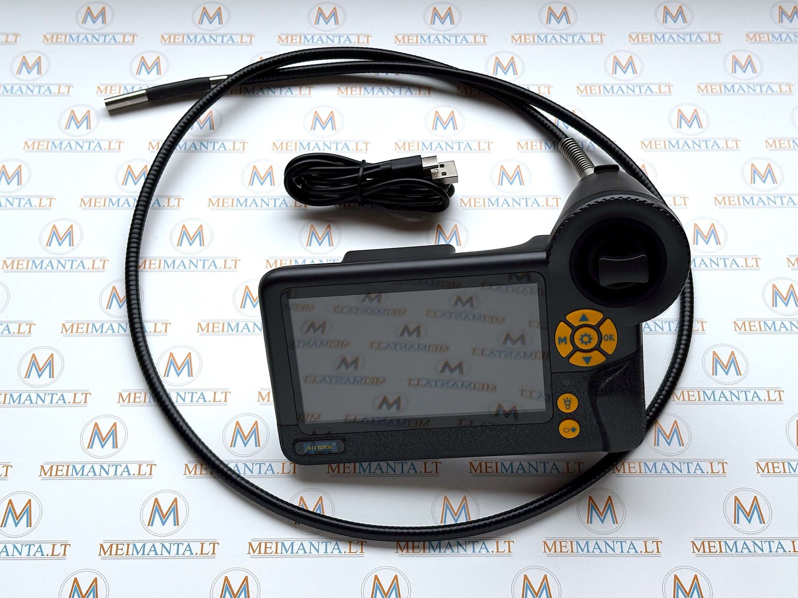 Endoskopas su IPS ekranu, 6.5 mm dvi kameros, 1 m lankstus laidas Autool SVB403