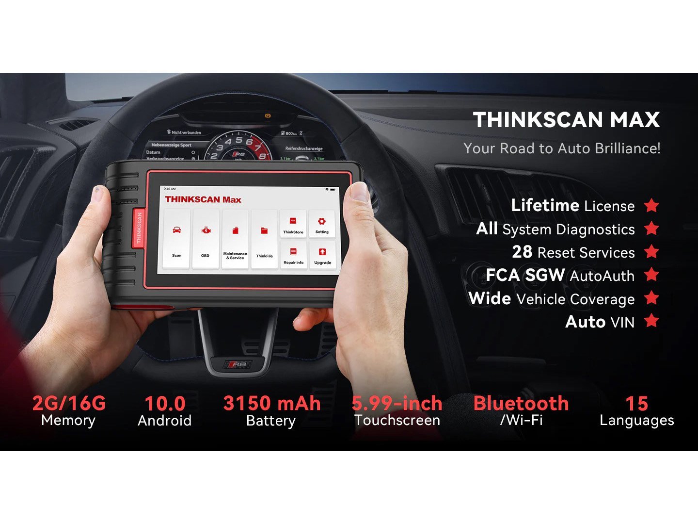 Thinkcar ThinkScan MAX 2 TK909 (bluetooth 4.0) - Image 2