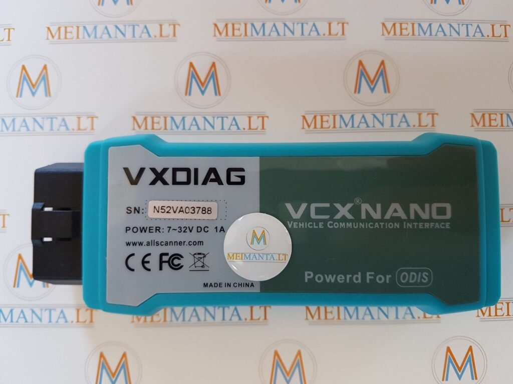 Audi, Volkswagen, Seat, Škoda (VAG grupė) VXDIAG VCX NANO (USB, Wi-Fi)